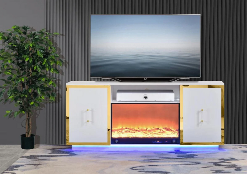 Cali White TV Stand