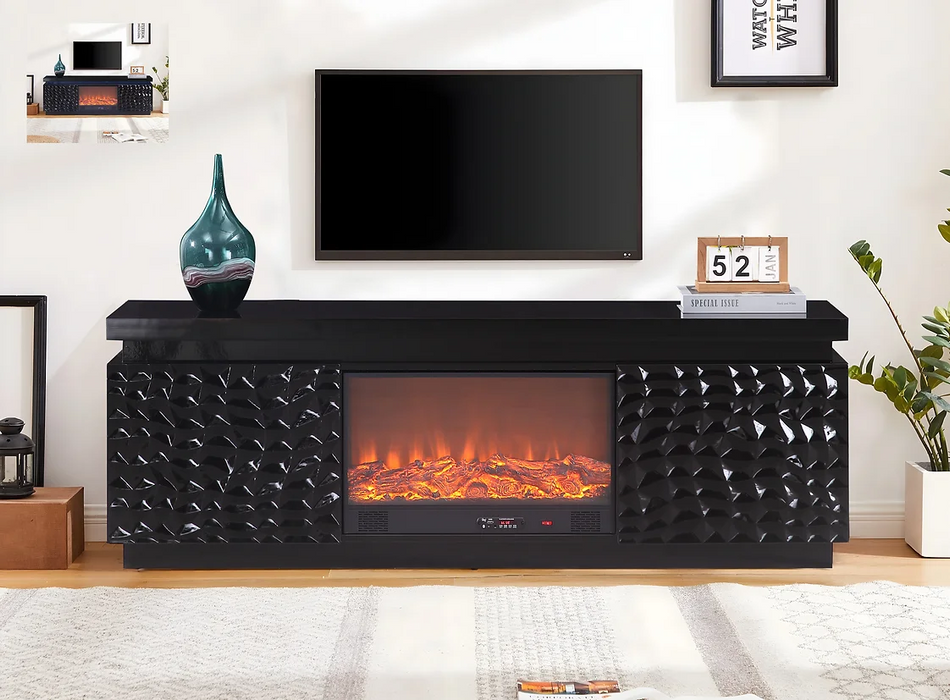 Bogota Black TV Stand