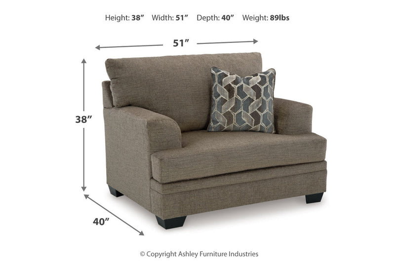 Stonemeade  Oversized Chair and Ottoman -  Ashley - Lara Furniture