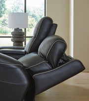 5Z-Comfort Sofa and Loveseat in Onyx - PKG023836