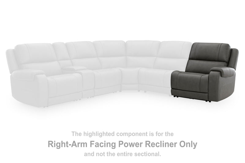 5Z - Pittson Anchor Right-Arm Facing Power Recliner - PCU1260062