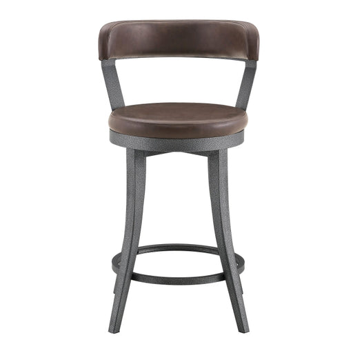 6029-24BR Swivel Counter Height Chair, Set of 2 - 6029-24BR