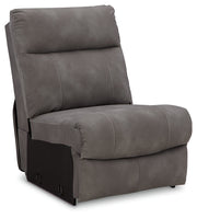 Next-Gen Durapella Slate 5-Piece Power Reclining Sectional from Ashley - Lara Furniture