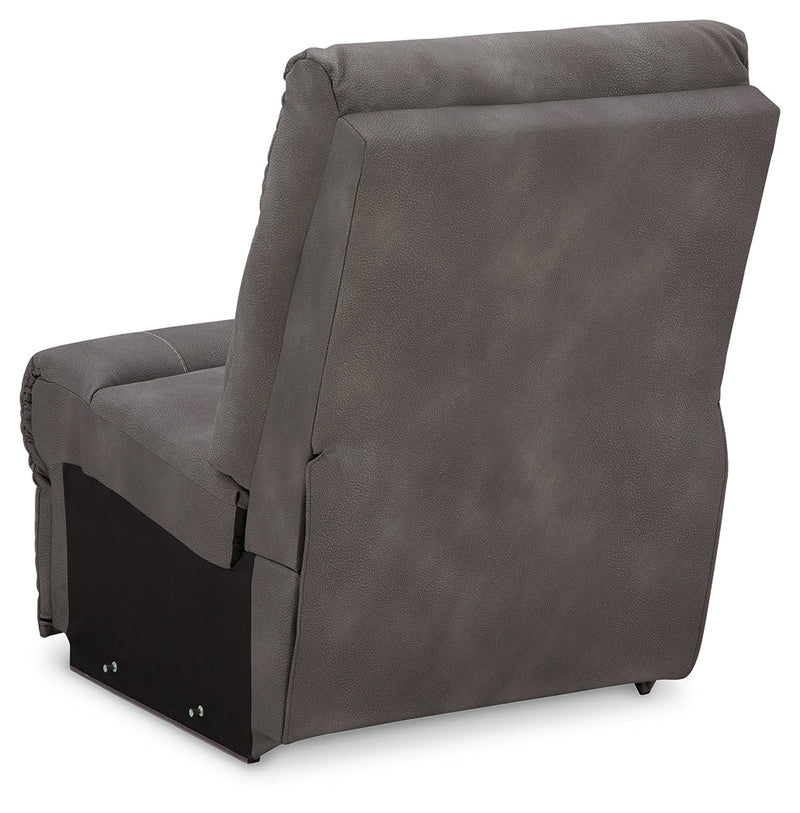 Next-Gen Durapella Slate 5-Piece Power Reclining Sectional from Ashley - Lara Furniture