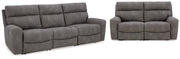 Next-Gen Slate DuraPella Sofa and Loveseat from Ashley - Lara Furniture