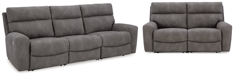 Next-Gen Slate DuraPella Sofa and Loveseat from Ashley - Lara Furniture