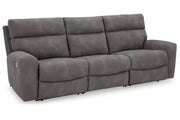 Next-Gen DuraPella Slate 3-Piece Power Reclining Sectional Sofa -  Ashley - Lara Furniture