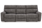 Next-Gen DuraPella Slate 3-Piece Power Reclining Sectional Sofa -  Ashley - Lara Furniture