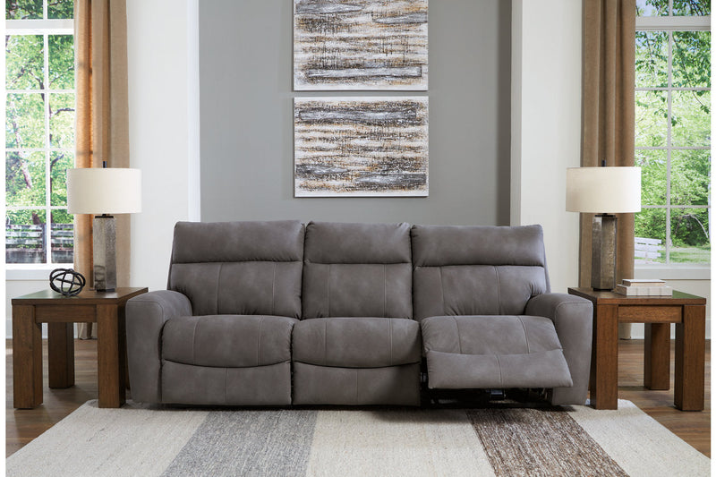 Next-Gen DuraPella Slate 3-Piece Power Reclining Sectional Sofa -  Ashley - Lara Furniture