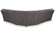 Next-Gen DuraPella Slate 6-Piece Power Reclining Sectional -  Ashley - Lara Furniture