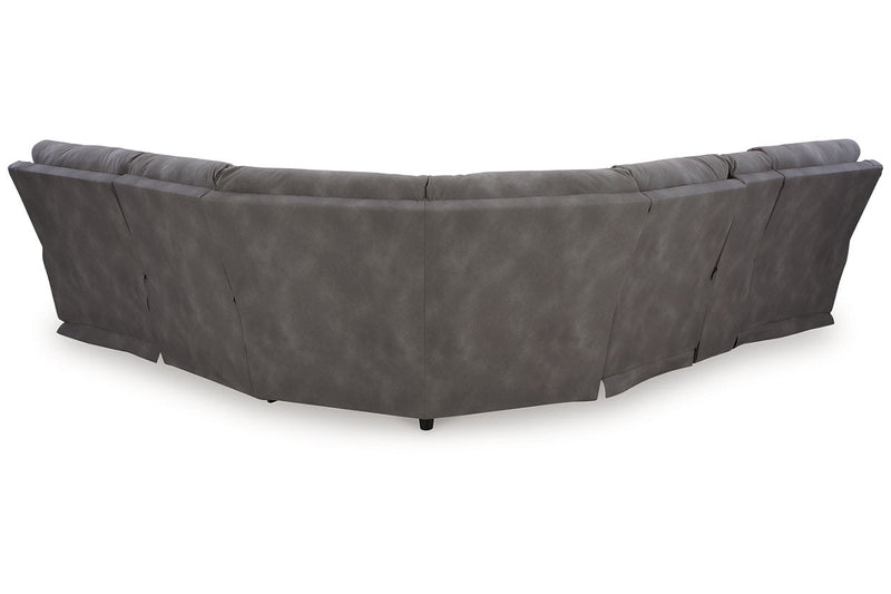 Next-Gen DuraPella Slate 6-Piece Power Reclining Sectional -  Ashley - Lara Furniture