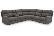 Next-Gen DuraPella Slate 6-Piece Power Reclining Sectional -  Ashley - Lara Furniture