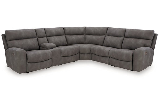 Next-Gen DuraPella Slate 6-Piece Power Reclining Sectional -  Ashley - Lara Furniture