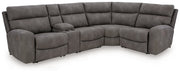 Next-Gen Durapella Slate 5-Piece Power Reclining Sectional from Ashley - Lara Furniture