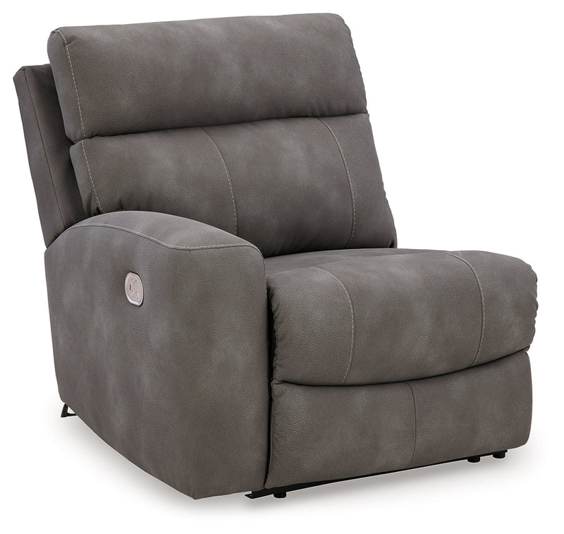 Next-Gen Durapella Slate 5-Piece Power Reclining Sectional from Ashley - Lara Furniture