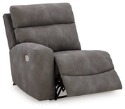 Next-Gen Durapella Slate 5-Piece Power Reclining Sectional from Ashley - Lara Furniture