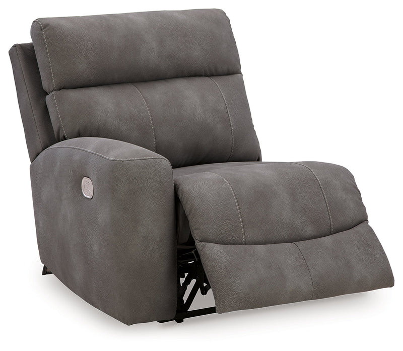Next-Gen Durapella Slate 4-Piece Power Reclining Sectional from Ashley - Lara Furniture