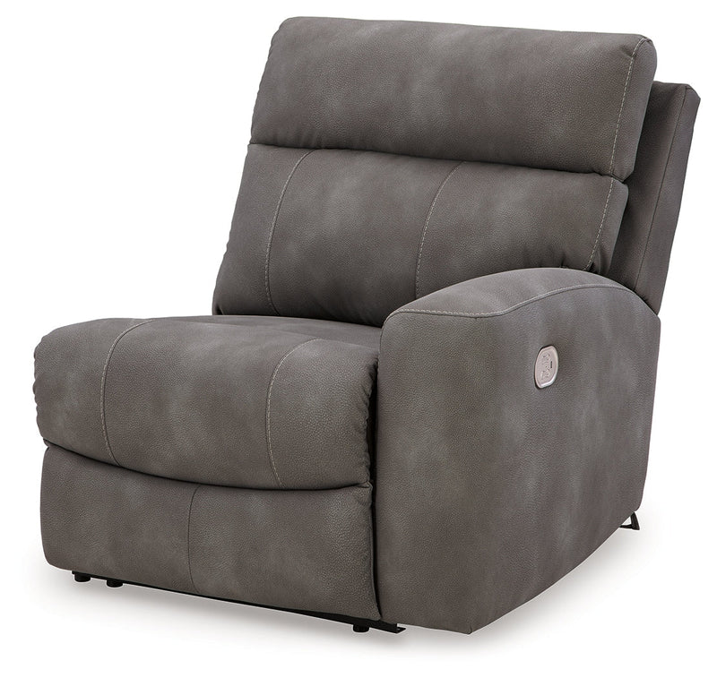 Next-Gen Durapella Slate 4-Piece Power Reclining Sectional from Ashley - Lara Furniture