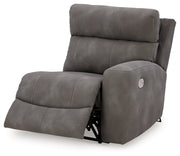 Next-Gen Durapella Slate 5-Piece Power Reclining Sectional from Ashley - Lara Furniture