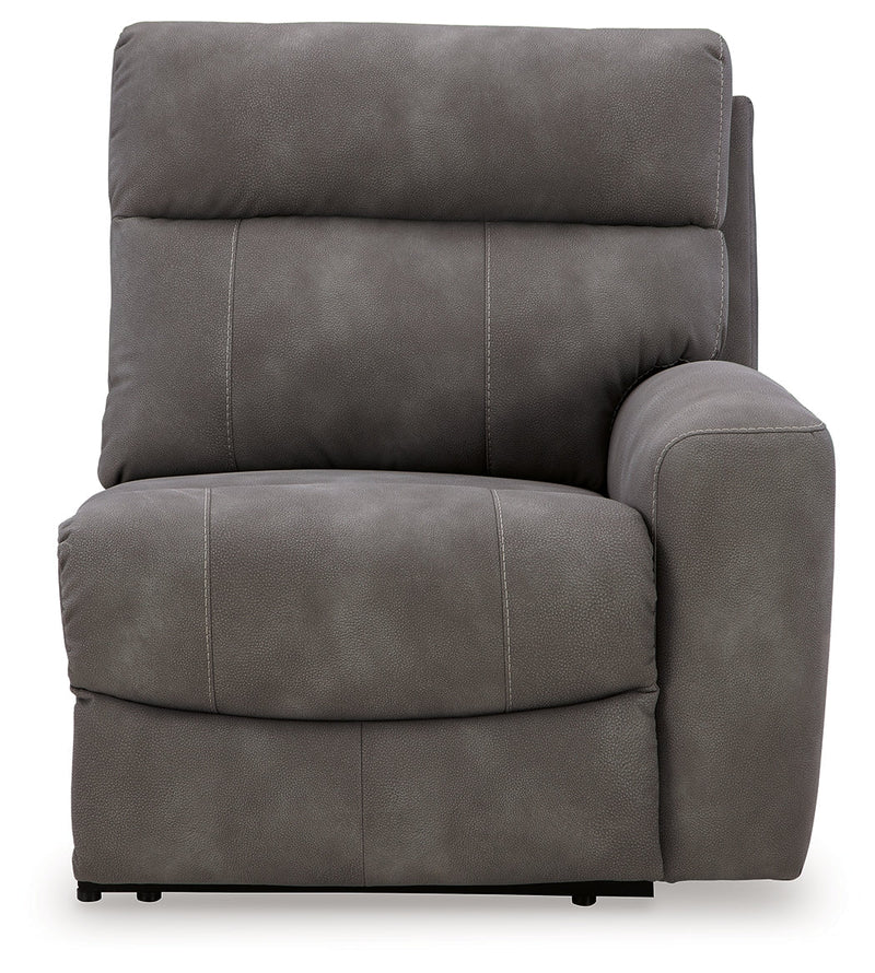 Next-Gen Durapella Slate 4-Piece Power Reclining Sectional from Ashley - Lara Furniture
