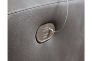 Next-Gen DuraPella Slate 2-Piece Power Reclining Sectional Loveseat -  Ashley - Lara Furniture