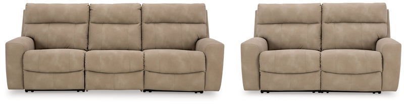 Next-Gen Sand DuraPella Sofa and Loveseat from Ashley - Lara Furniture