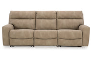 Next-Gen DuraPella Sand 3-Piece Power Reclining Sectional Sofa -  Ashley - Lara Furniture