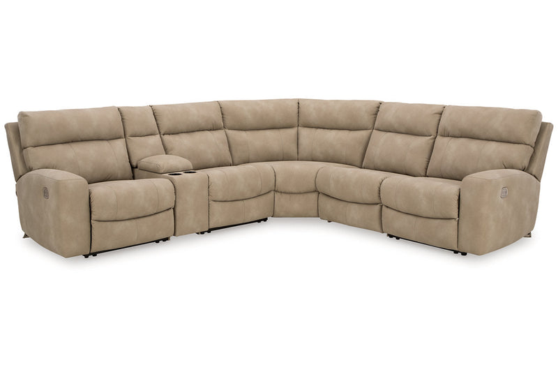 Next-Gen DuraPella Sand 6-Piece Power Reclining Sectional -  Ashley - Lara Furniture
