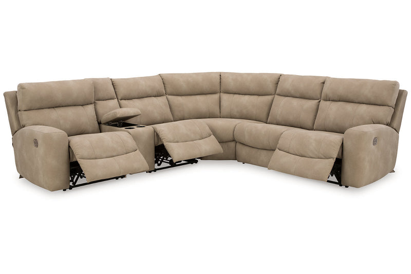 Next-Gen DuraPella Sand 6-Piece Power Reclining Sectional -  Ashley - Lara Furniture