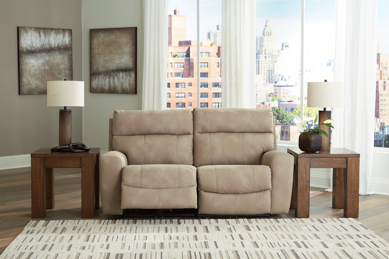 Next-Gen DuraPella Sand 2-Piece Power Reclining Sectional Loveseat -  Ashley - Lara Furniture