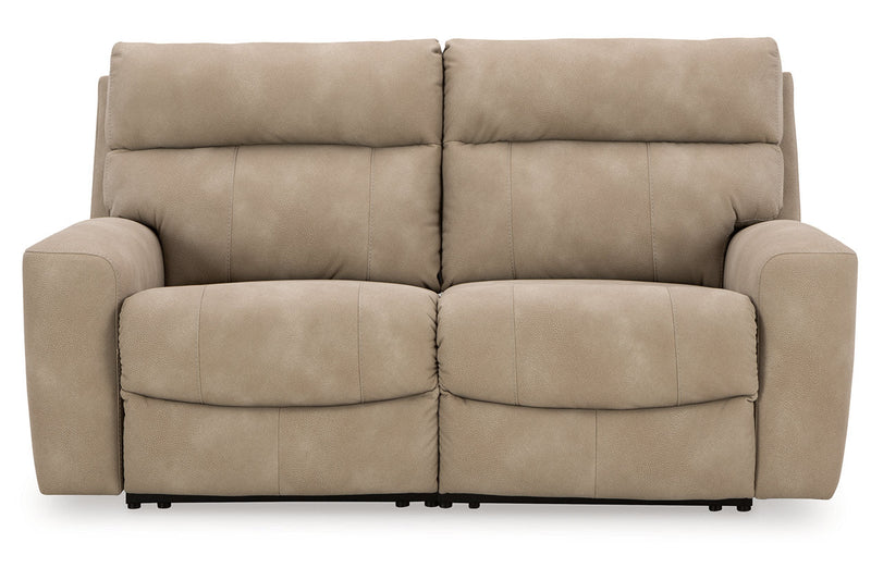 Next-Gen DuraPella Sand 2-Piece Power Reclining Sectional Loveseat -  Ashley - Lara Furniture