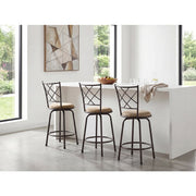6153-2429 3-Piece Pack Convertible Swivel Counter/Pub Height Chair (Set of 3) - 6153-2429