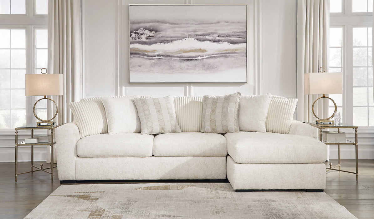 Chessington Ivory 2-Piece RAF Sectional With Chaise