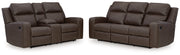Lavenhorne Umber Reclining Sofa and Loveseat from Ashley - Lara Furniture
