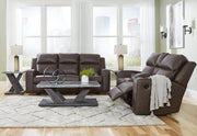 Lavenhorne Umber Reclining Sofa and Loveseat from Ashley - Lara Furniture