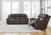 Lavenhorne Umber Reclining Sofa and Loveseat from Ashley - Lara Furniture
