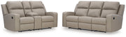 Lavenhorne Pebble Reclining Sofa and Loveseat from Ashley - Lara Furniture