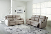 Lavenhorne Pebble Reclining Sofa and Loveseat from Ashley - Lara Furniture