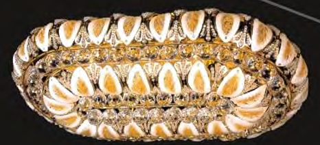 6685F-OV LED 18X30 GOLD FLUSH MOUNT COLOR CHANGING WITH REMOTE (CB68)(FO185) - 210000000685