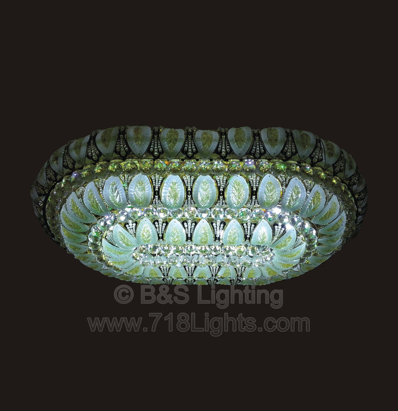 6685F-OV LED 32X48 GOLD FLUSH MOUNT COLOR CHANGING WITH REMOTE (CB154)(FO526) - 210000000665