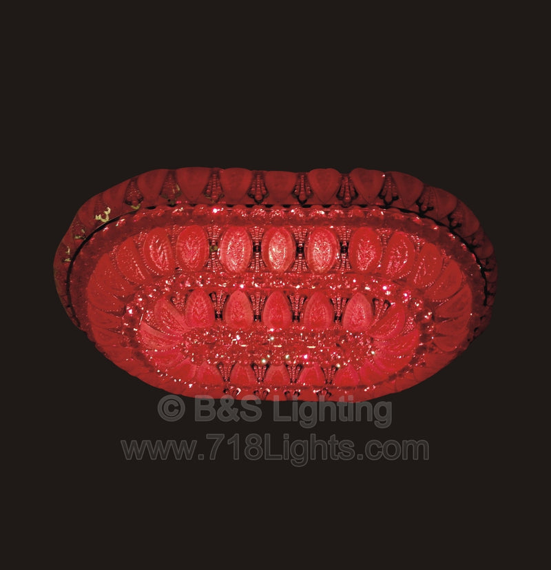 6685F-OV LED 32X48 GOLD FLUSH MOUNT COLOR CHANGING WITH REMOTE (CB154)(FO526) - 210000000665