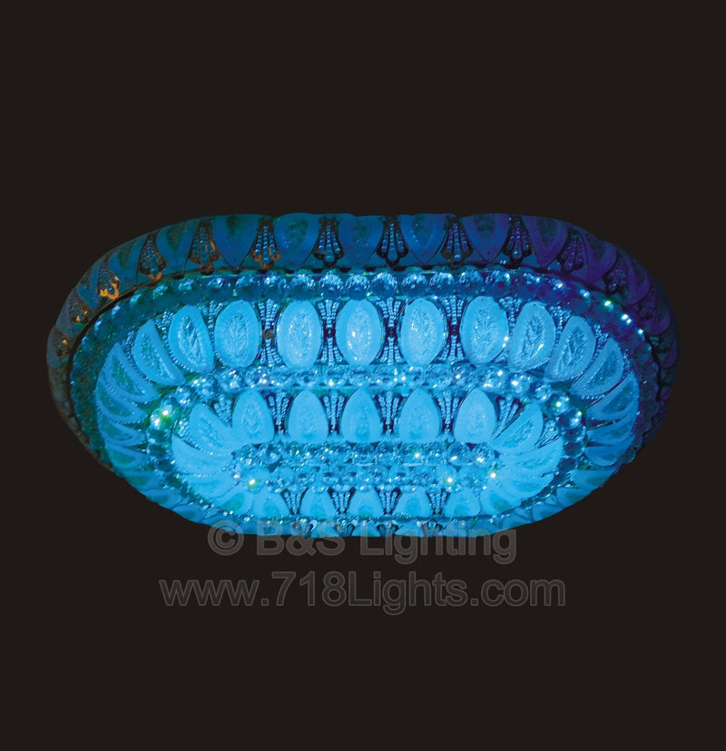 6685F-OV LED 32X48 GOLD FLUSH MOUNT COLOR CHANGING WITH REMOTE (CB154)(FO526) - 210000000665
