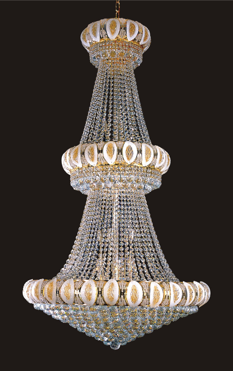 6685H36G - W36X66 GOLD HANGING CHANDELIER - 210000001253