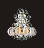 6685W12G -W12''H16'' GOLD SPIKE TOP WALL LIGHT WITH MURANO STYLE SIDE GLASS (CB28)(FO77) - 210000000723