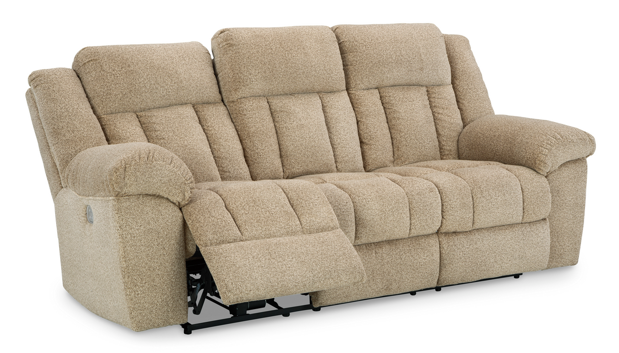 Tip-Off Traditional Wheat Power Reclining Living Room Set