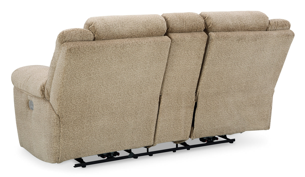 Tip-Off Traditional Wheat PWR REC Loveseat/CON/ADJ HDRST