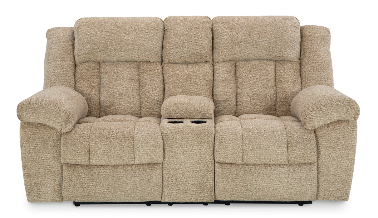 Tip-Off Traditional Wheat PWR REC Loveseat/CON/ADJ HDRST