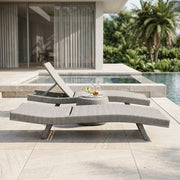 70001RGY-5 Outdoor Chaise Lounger, Set of 2 - 70001RGY-5