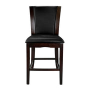 710-24 Counter Height Chair, Dark Brown Bi-Cast Vinyl, Set of 2 - 710-24