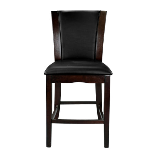 710-24 Counter Height Chair, Dark Brown Bi-Cast Vinyl, Set of 2 - 710-24